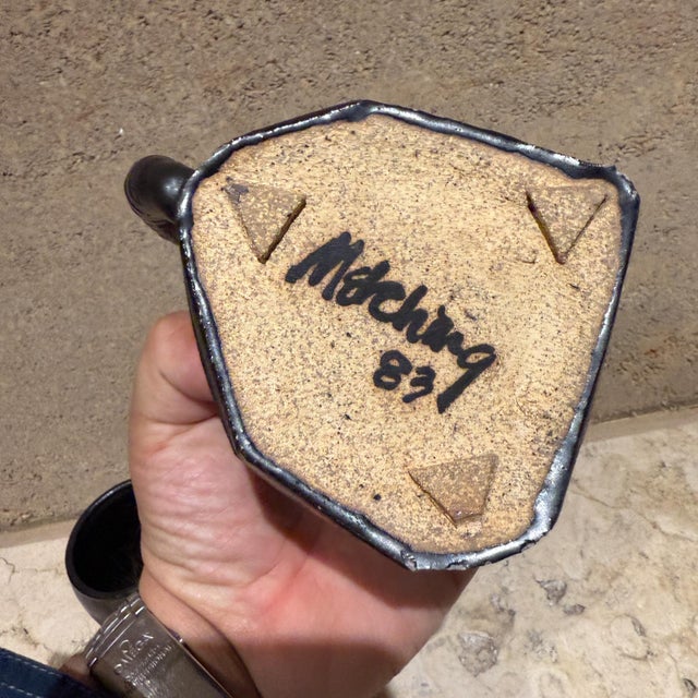 1980s 1983 Artsy Coffee Mugs Signed Pottery Melching For Sale - Image 5 of 12