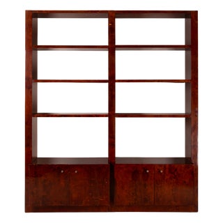 Parchment Bookcase by Aldo Tura for Tura Milano, 1960 For Sale