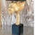 Vintage Boho Cerused Wood Winged Lion’s Head Lamp For Sale - Image 9 of 13
