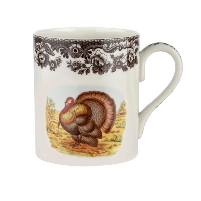 English Spode Woodland Turkey 16 oz. Mug For Sale - Image 3 of 3