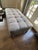 21st Century Transitional Tufted Gray Upholstered Ottoman — Designer Showroom Chicago For Sale In Chicago - Image 6 of 12