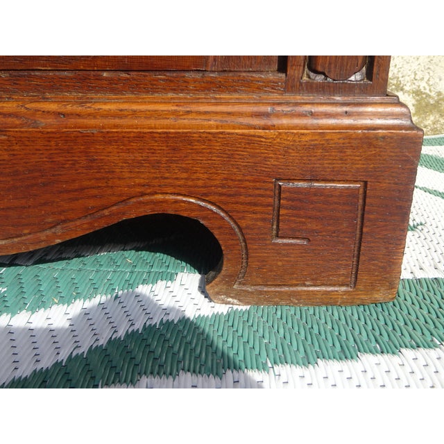 Vintage Oak and Glass Display Case, 1930s For Sale - Image 10 of 18