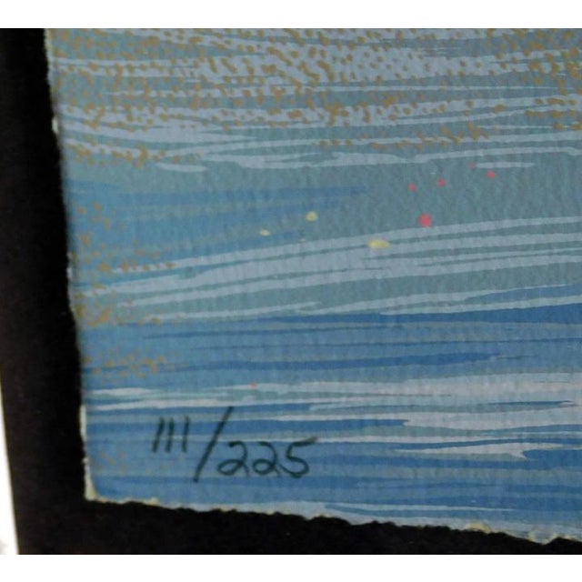 Impressionist Earl Biss "War Flag on Broken Water" Hand Signed Landscape Framed Make an Offer For Sale - Image 3 of 5