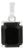 Modernist 2.69ct Emerald-Cut Black Diamond Solitaire Pendant in 14k White Gold For Sale