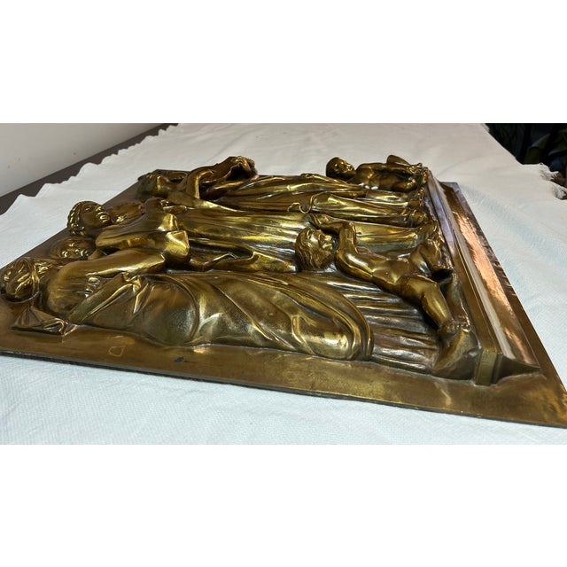 F. Barbedienne Foundry 19th Cen. Bronze Neoclassical Wall Plaque For Sale - Image 10 of 13