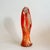 Mid-Century Modern Vintage Arklahoma Orange & White Swirl Art Glass Sculpture – Pulled Fingers, 8” For Sale - Image 3 of 6