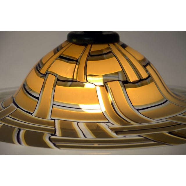 Large Amber Murano Incalmo Glass Ceiling Lamp from Barovier & Toso For Sale - Image 4 of 18