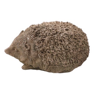 Reconstituted Stone Hedgehog Garden Ornament, 20th Century For Sale