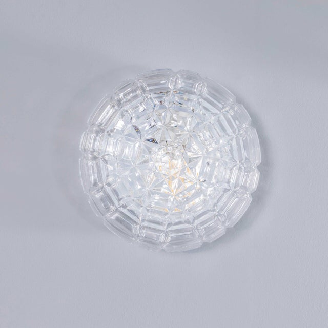 1950s Czech Faceted Wall Lamp, 1950s For Sale - Image 5 of 11
