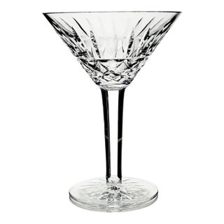 Late 20th Century Waterford Crystal Maeve Tall Cocktail Martini Glass For Sale