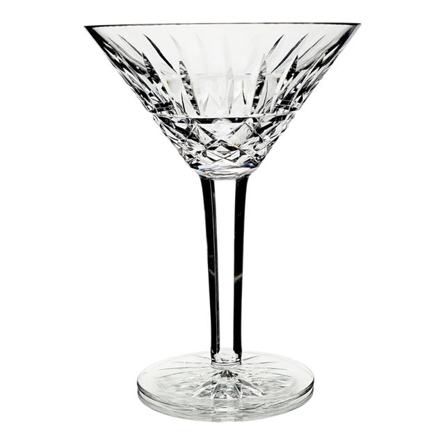 Late 20th Century Waterford Crystal Maeve Tall Cocktail Martini Glass For Sale