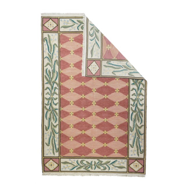 A technique rather than a specific type, in which warps are wrapped by colored wefts to create a pattern. Turkish, and...
