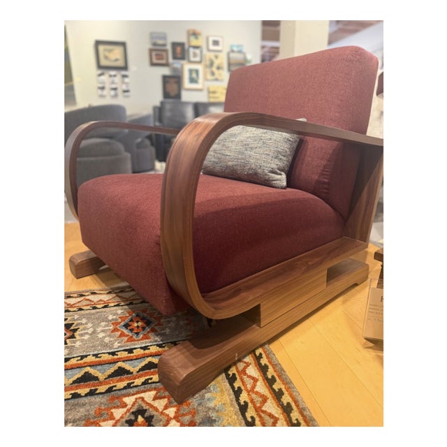 Pair of Bentwood Lounge Chairs For Sale - Image 4 of 4