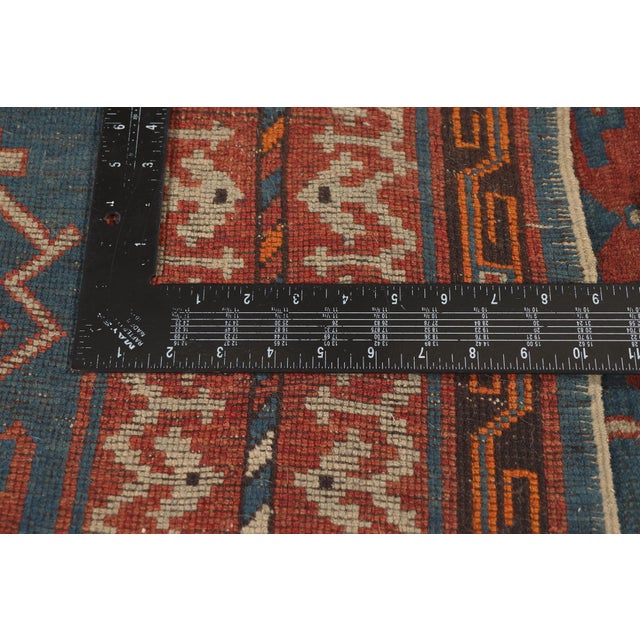 Textile Late 19th Century Caucasian Kazak Rug, 03'06 X 05'08 For Sale - Image 7 of 10