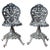 Metal Garden Chairs: Victorian Cast Iron Pr Swivel Chairs For Sale - Image 7 of 7
