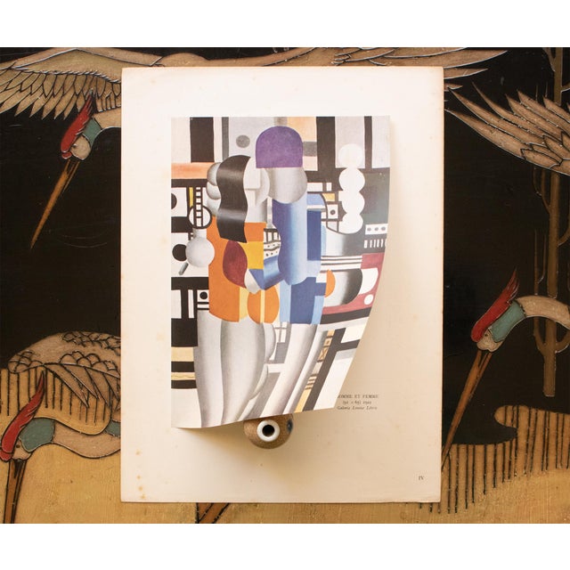 Fernand Léger 1948 After Fernand Léger "Man and Woman", First Edition Parisian Offset Lithograph For Sale - Image 4 of 7