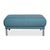 Modern Blue Fabric Stool with Chrome Feet from Rolf Benz For Sale - Image 3 of 6