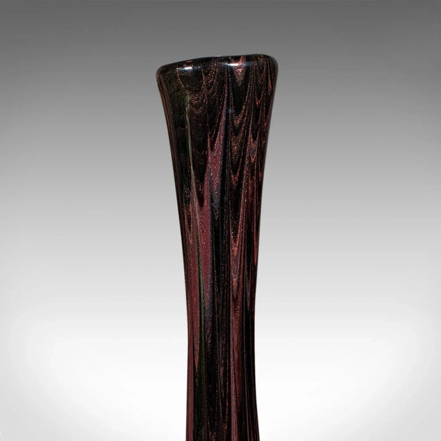 Purple 1970's Tall Vintage Art Vase For Sale - Image 8 of 10