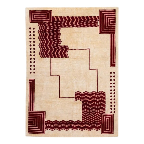 Art Deco Tapestry in Wool For Sale