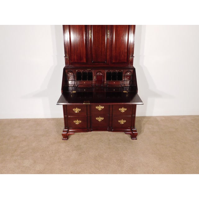 Kindel Winterthur Collection Mahogany Updyke Shell-Carved Goddard Secretary Desk For Sale - Image 11 of 17