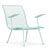 Pair of Karl Lightfoot Studio outdoor lounge chairs crafted from tubular steel and expanded metal mesh, finished in a...