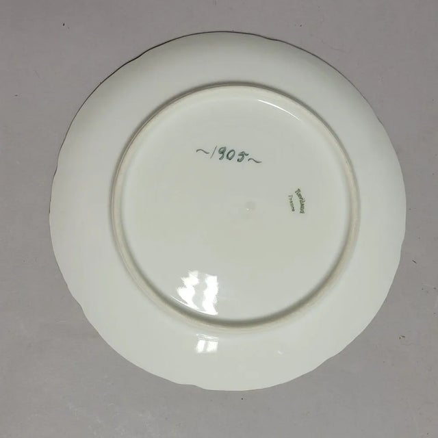 Limoges, France Antique Hand Painted Haviland French Limoges Plates - a Pair For Sale - Image 4 of 7