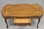 French Antique French Louis XV Style Floral Inlay Walnut Coffee Table With Drawer For Sale - Image 3 of 15