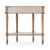 Mozart 31.5 in. W Demilune Wood 1 Drawer Console Table with Open Lower Shelf, Antique Beige For Sale - Image 10 of 11