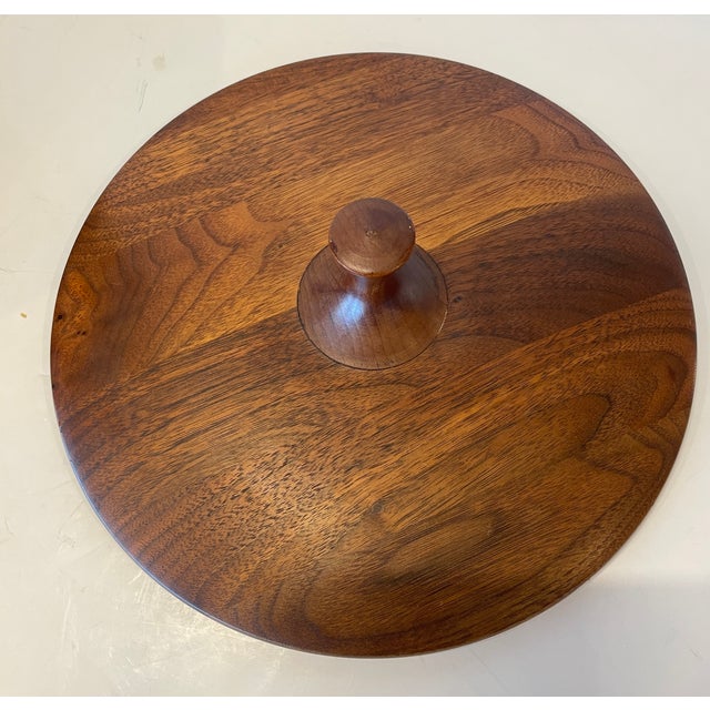 MId-Century Danish Modern Teak Ice Bucket With Lid For Sale - Image 11 of 12