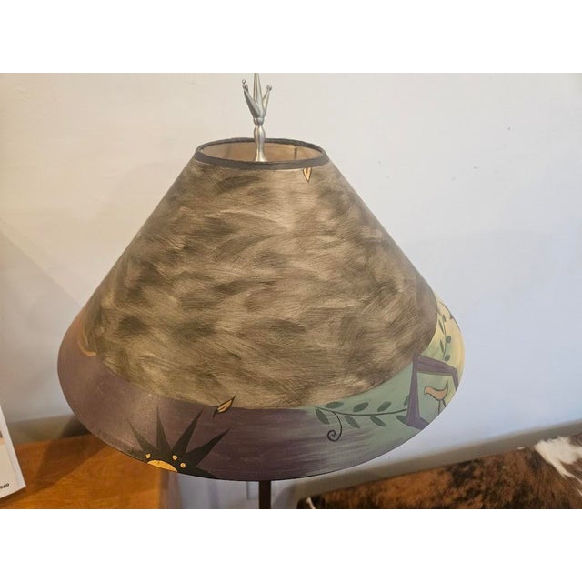 1990s 1990s Janna Ugone Handpainted Heirloom Floor Lamp For Sale - Image 5 of 7