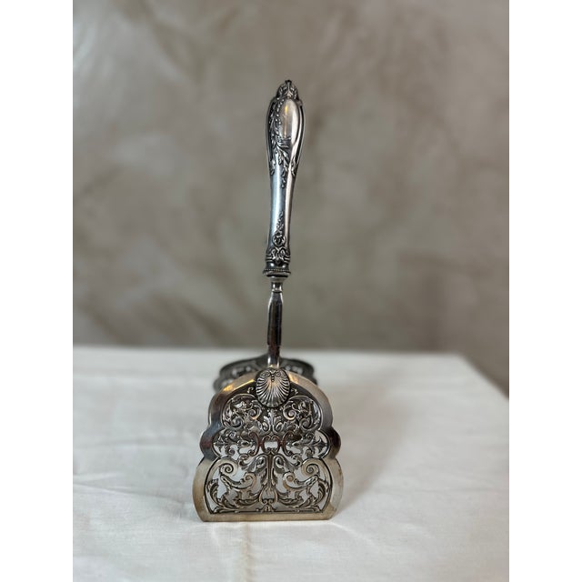Silver-Plated Asparagus Tongs, 1890s For Sale - Image 4 of 14