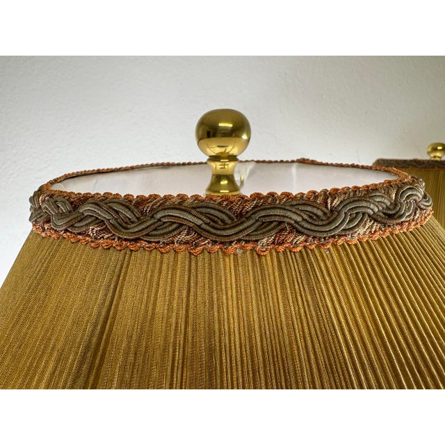 Hand Painted Japaned Metal Table Lamps by Sarreid For Sale - Image 10 of 12