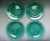 Boho Chic Vintage Forte Crisa Green Glass Plates- Set of 4 For Sale - Image 3 of 13