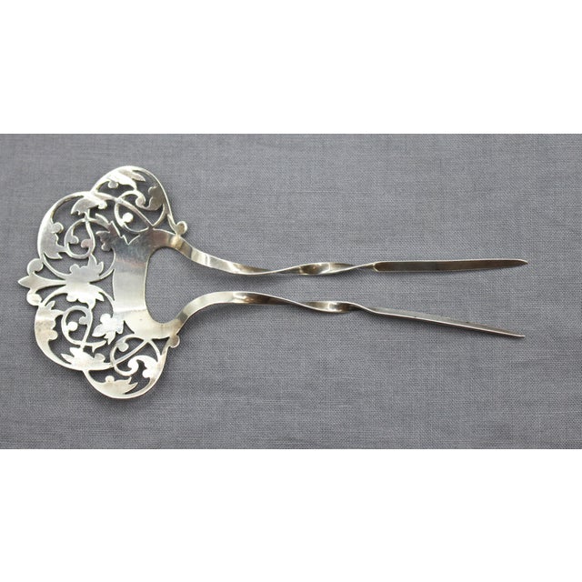 1898 Edwardian Sterling Silver English Hair Pin For Sale In Raleigh - Image 6 of 7