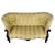 A handsome 19th-century English settee, finely crafted from mahogany and distinguished by its elegant proportions,...