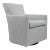 Le Jeune Upholstery Barrel Swivel Kara Chair Showroom Model For Sale