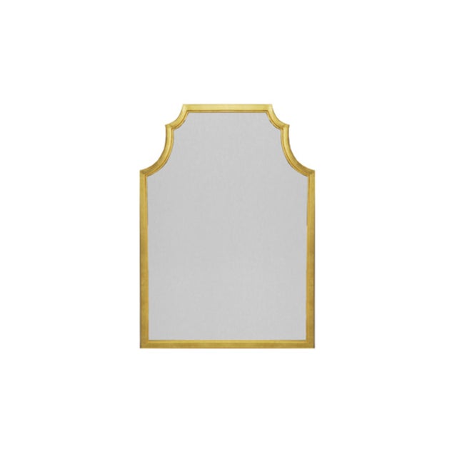 Contemporary Matthew Izzo Home Lenwood Gold Leaf Wall Mirror For Sale - Image 3 of 3