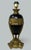 Antique Vintage Pair Cobalt Blue Gold Bronzed Porcelain Electric Table Lamps For Sale - Image 4 of 8