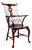 Antique Georgian Revival Victorian Windsor Chair Thames Valley in Mahogany, 1890 For Sale