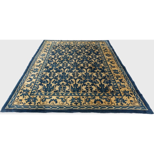 Vintage Circa 1940 Peking Chinese Rug 8ft X 10ft For Sale - Image 11 of 11