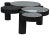 Contemporary NOIR Trypo Coffee Table in Black Metal For Sale - Image 3 of 9