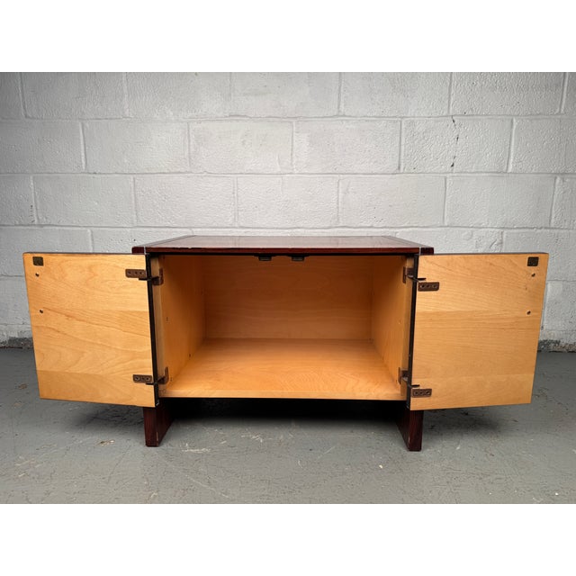 Red Vintage Rosewood Nightstand by Glenn of California For Sale - Image 8 of 14