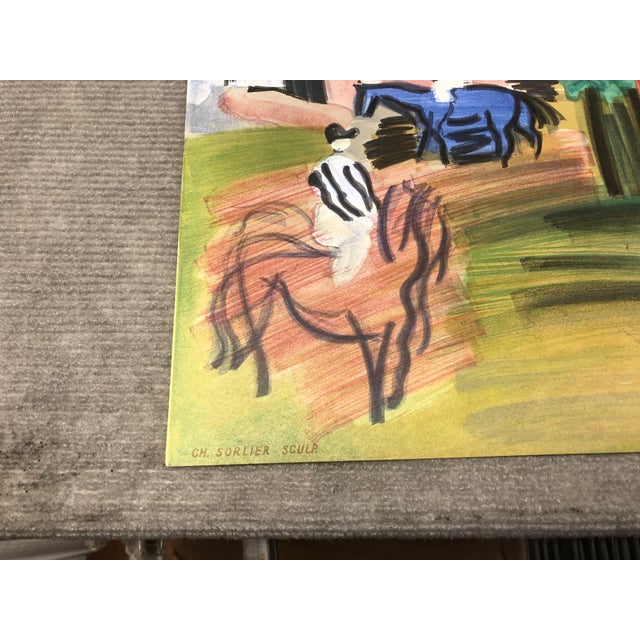 Raoul Dufy Paddock-deauville, 1960 For Sale - Image 9 of 12