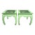 Chinoiserie Style Green Side Tables For Sale