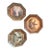 1990s Durwin Rice Decoupage Glass Plates For Sale