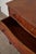 1950s 1950s French Louis XV Style Mahogany + Satinwood Book-Matched Veneered 3-Drawer Commode For Sale - Image 5 of 8