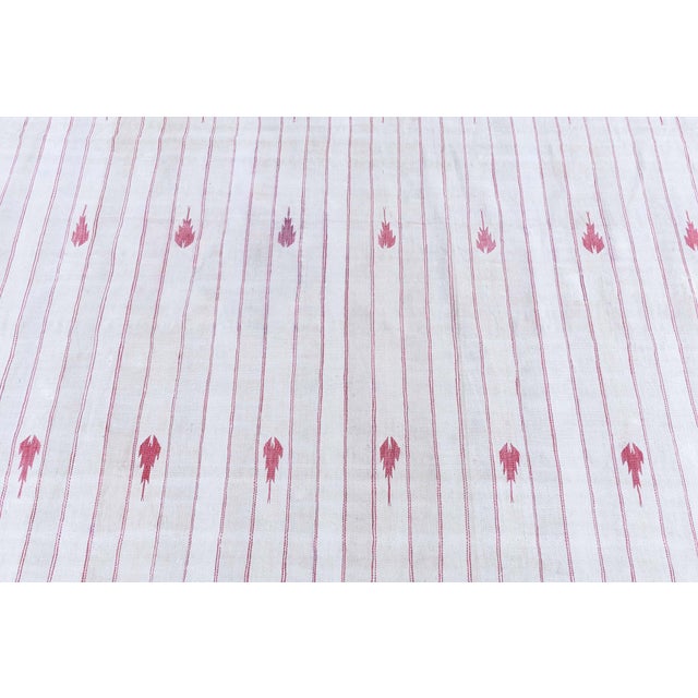 Doris Leslie Blau Mid-Century Indian Dhurrie White Flatweave Cotton Rug For Sale In New York - Image 6 of 8