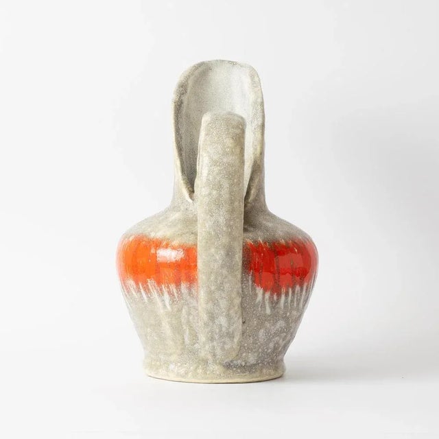 French Ceramic Vase by Luc Vallauris, 1950s For Sale - Image 4 of 9