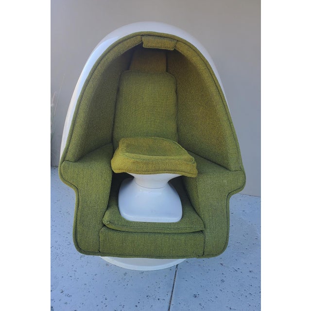 Green Original 1960s Lee West "Lee Music Chamber" Stereo Chair With Built-in Speakers For Sale - Image 8 of 16