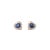 Contemporary Convertible Heart Cut Sapphire and Diamond Platinum Earrings - Fei Liu, Pair For Sale - Image 3 of 5
